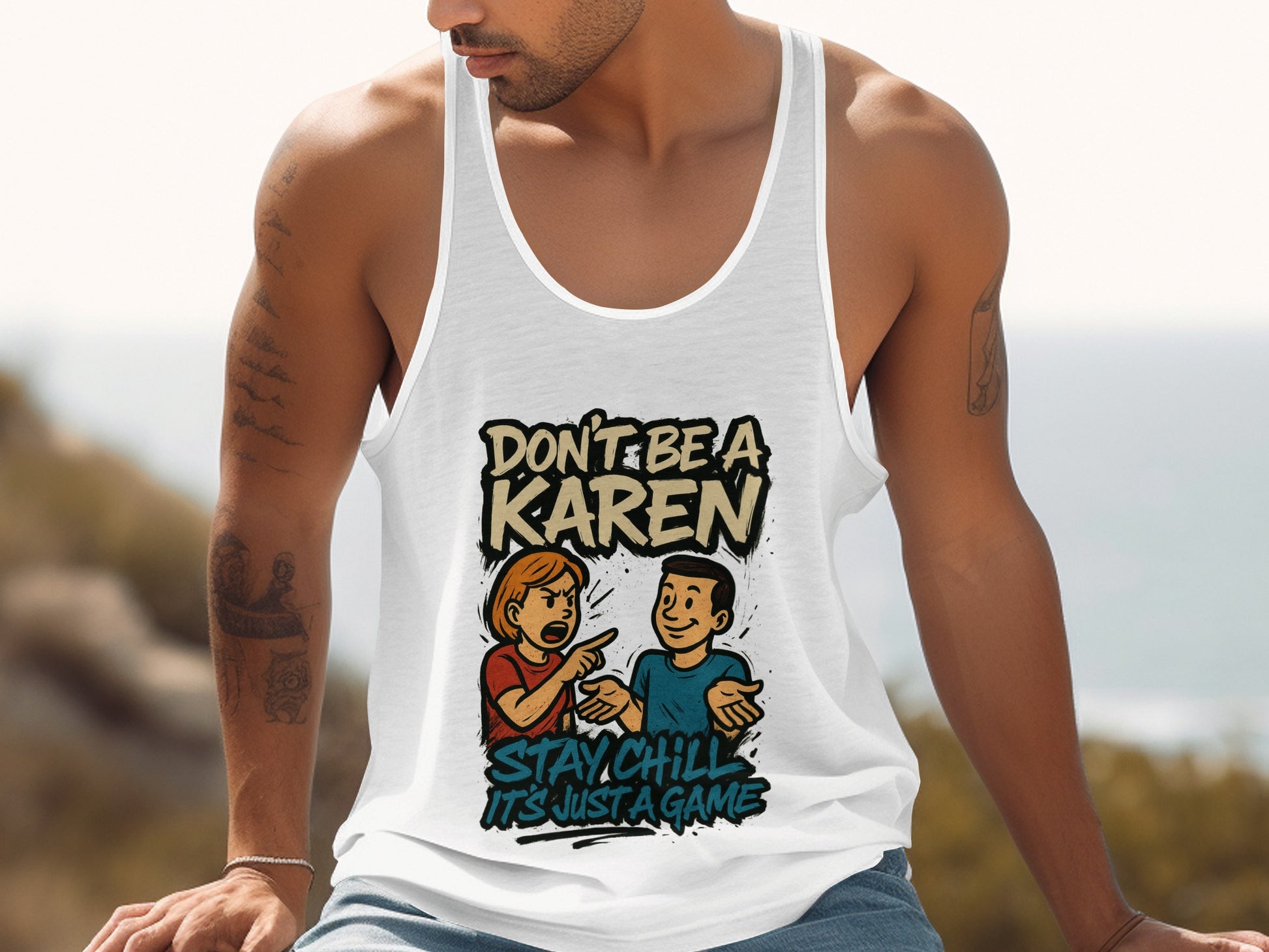 Don't Be a Karen Stay Chill It's Just a Game Tank Top product