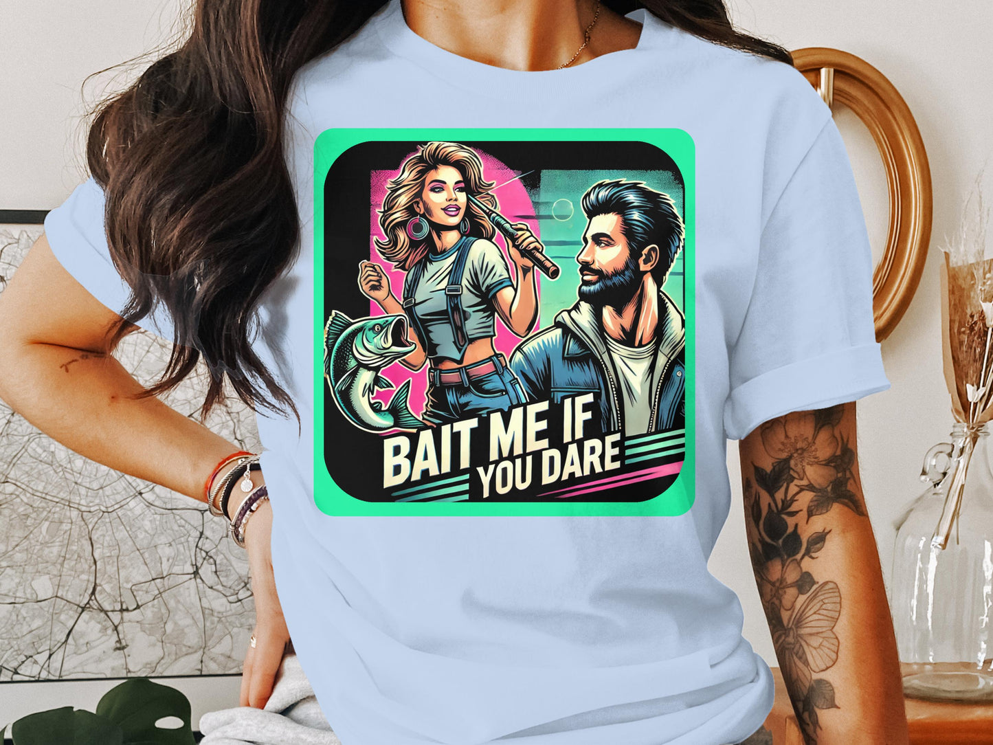 Vintage Cartoon Bait Me If You Dare T-shirt product type