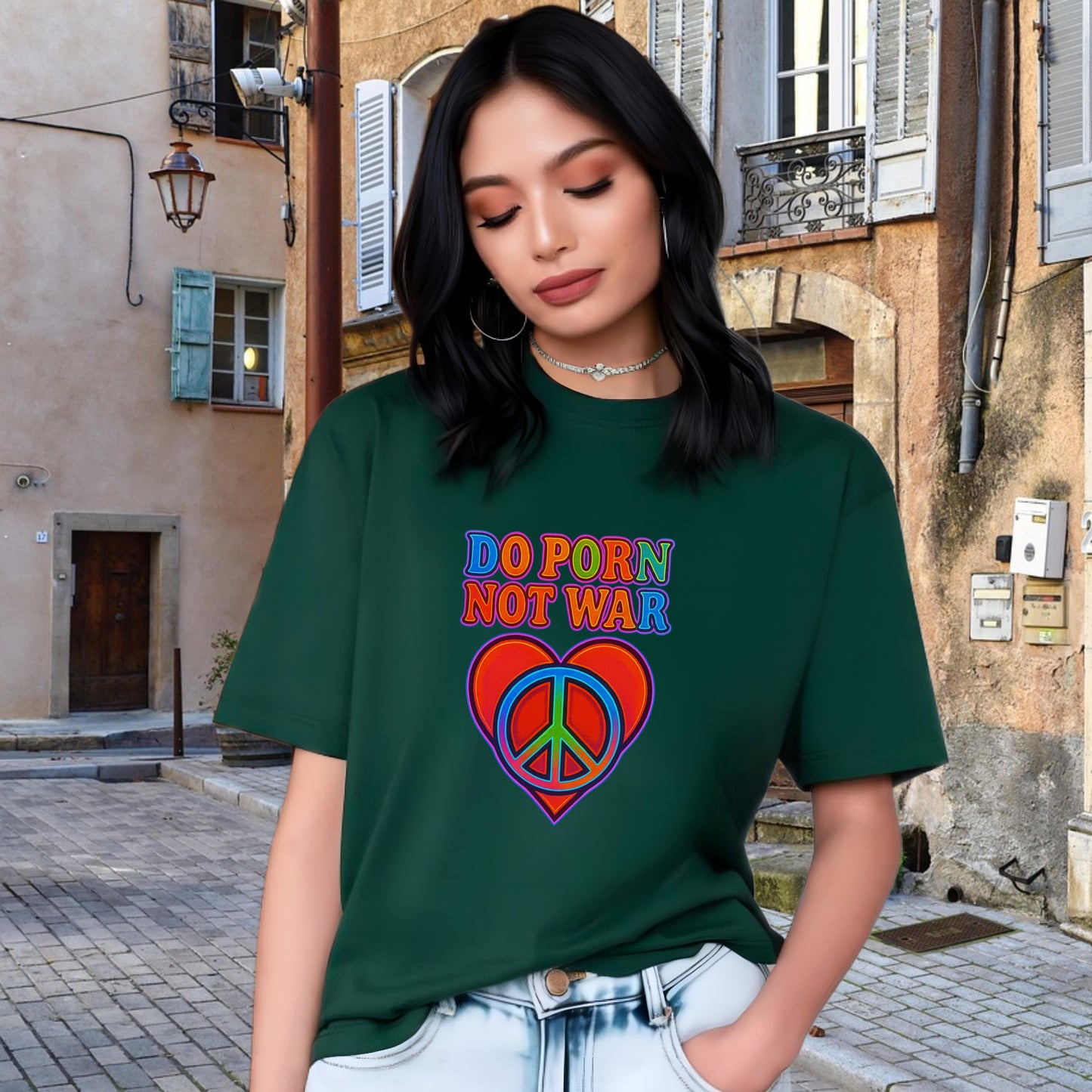 Do Porn Not War Graphic Tee Shirt Product