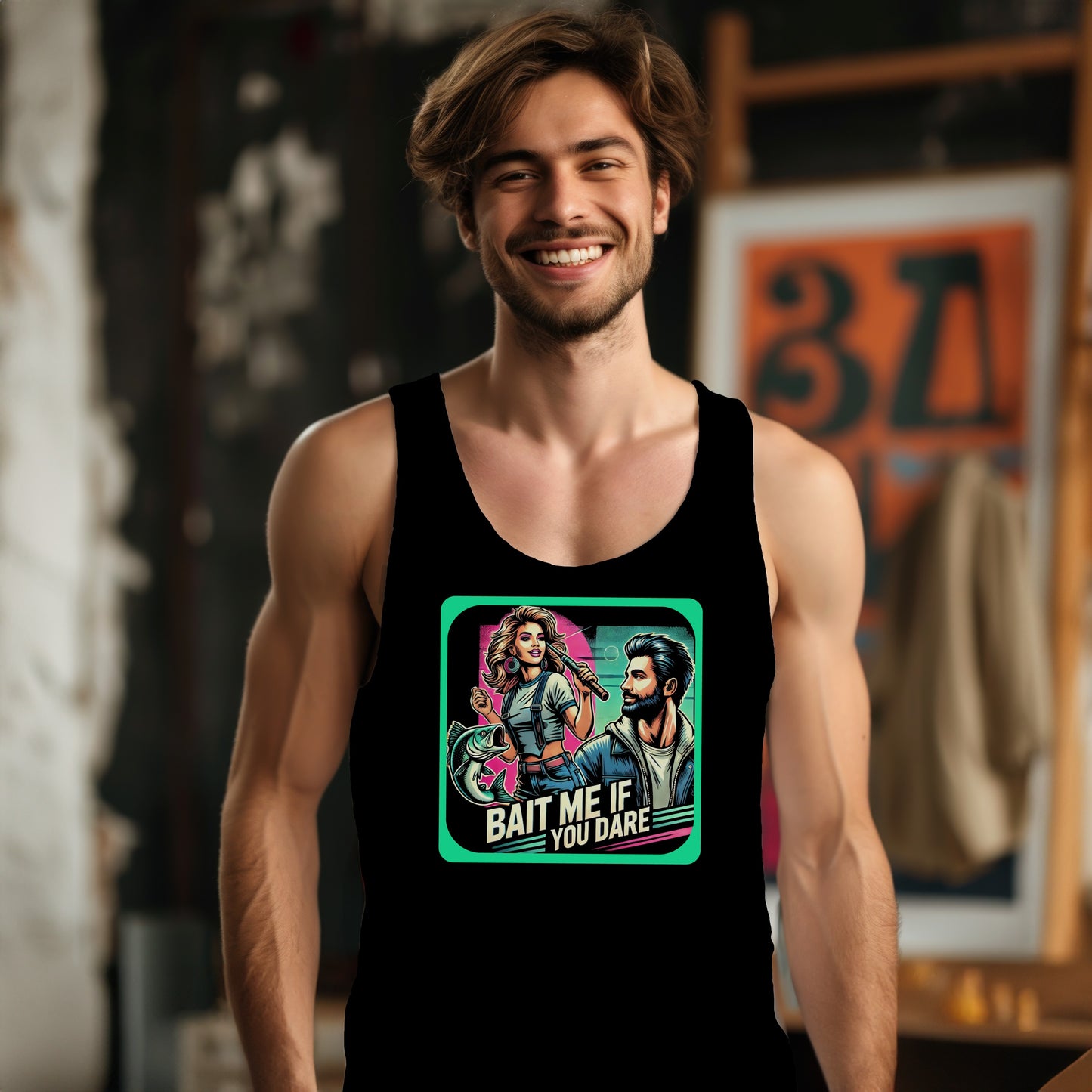 Bait Me If You Dare Men's Graphic Tank Top product