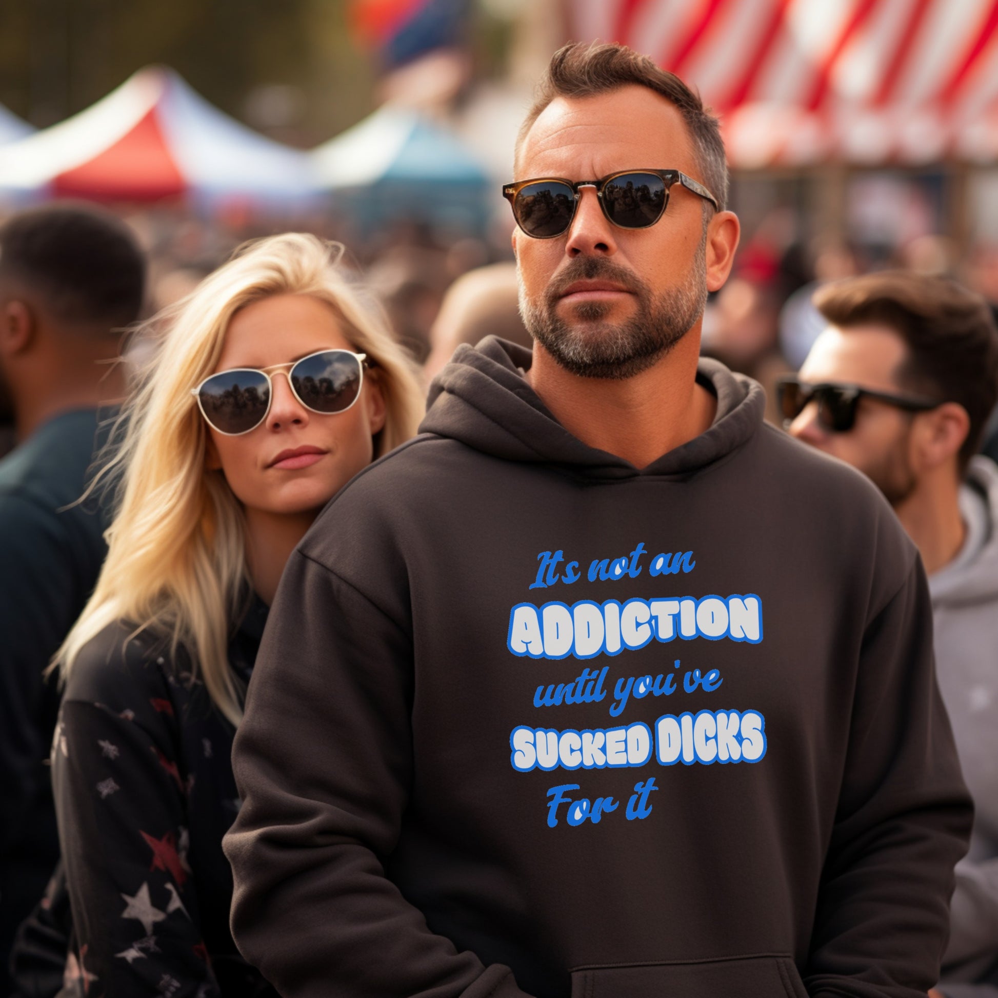 Fun Graphic Hoodie with Bold Statement