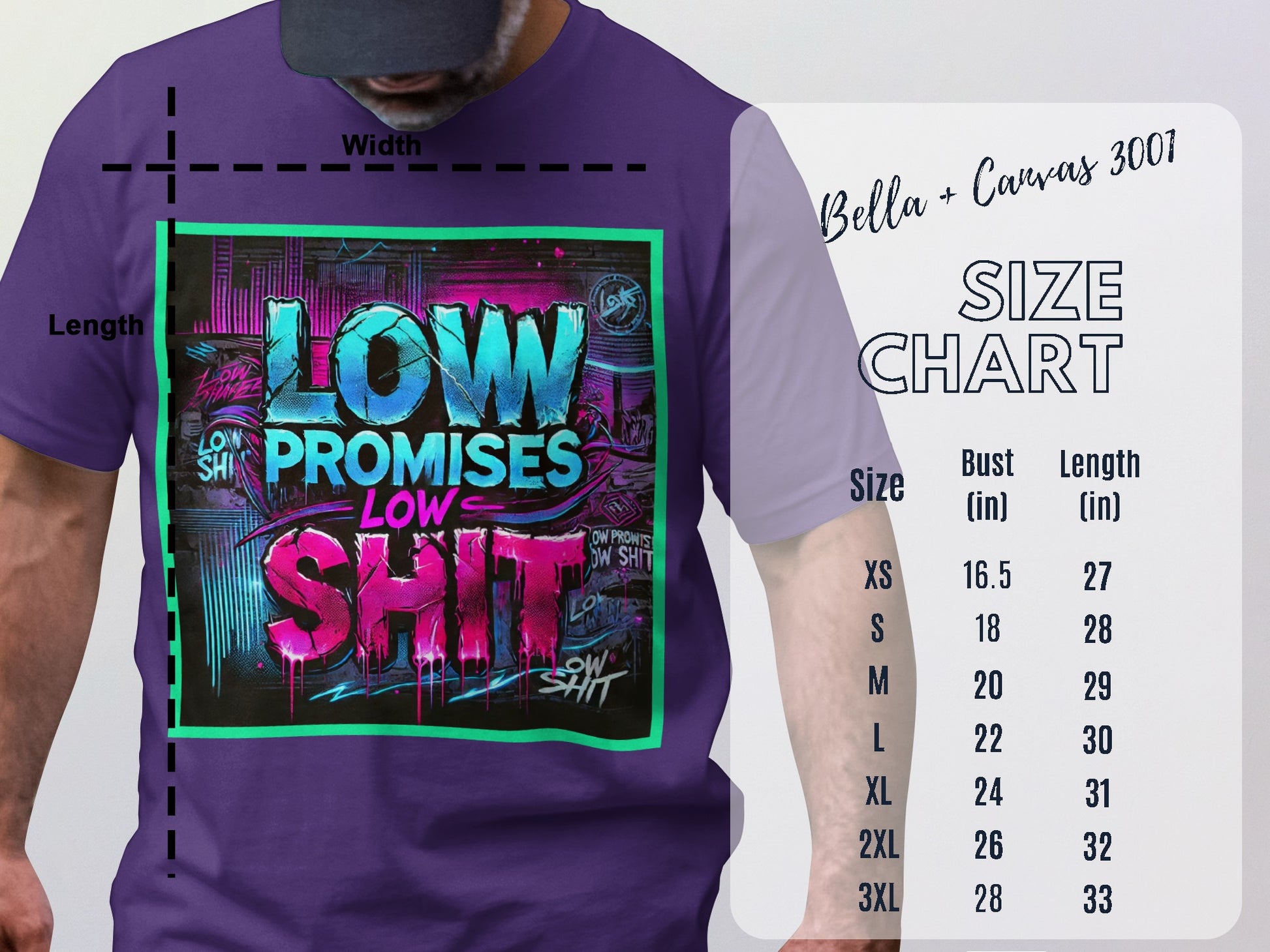 Bold Graphic Tee Low Promises Low Shit Shirt product type