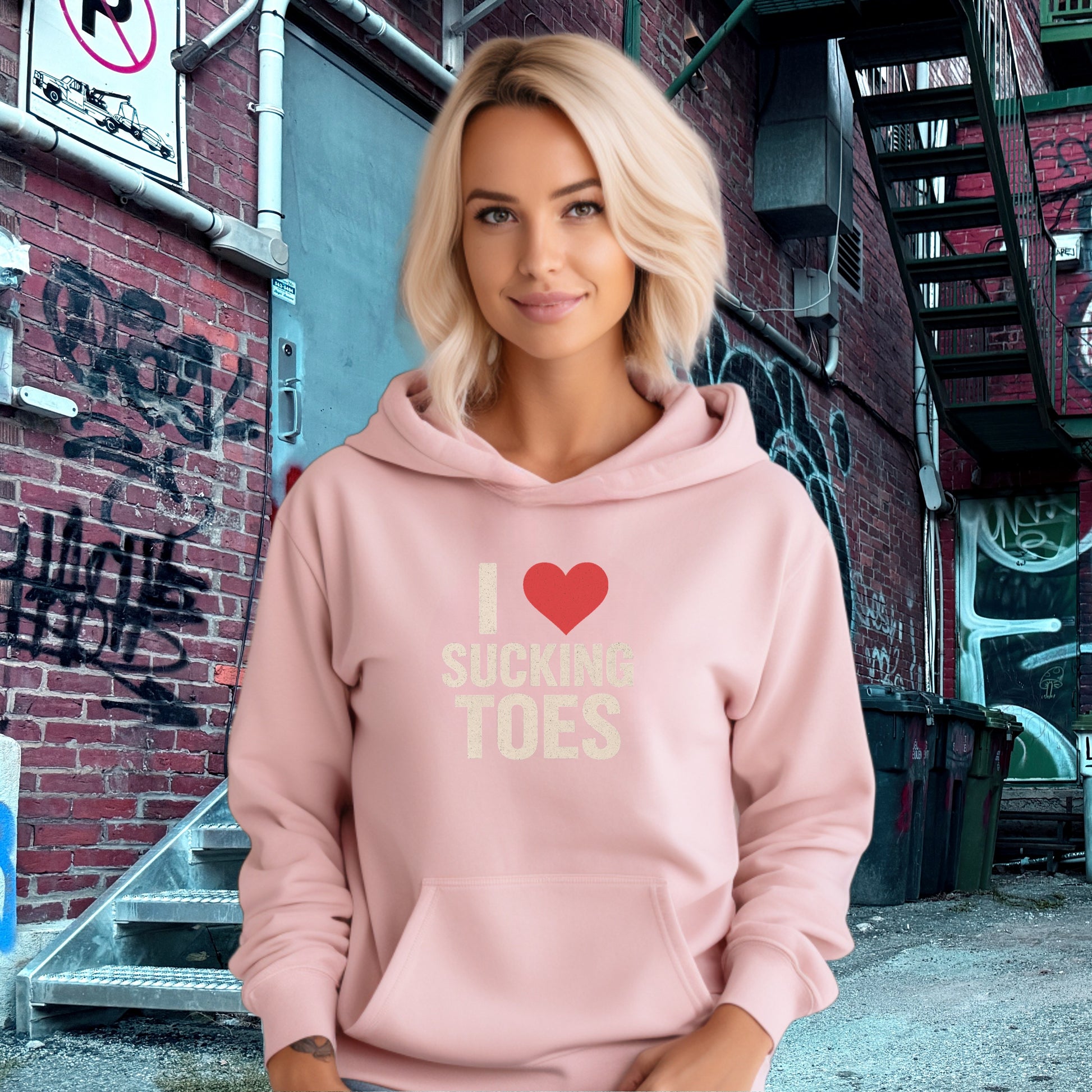 I Love Sucking Toes Bold Statement Hoodie