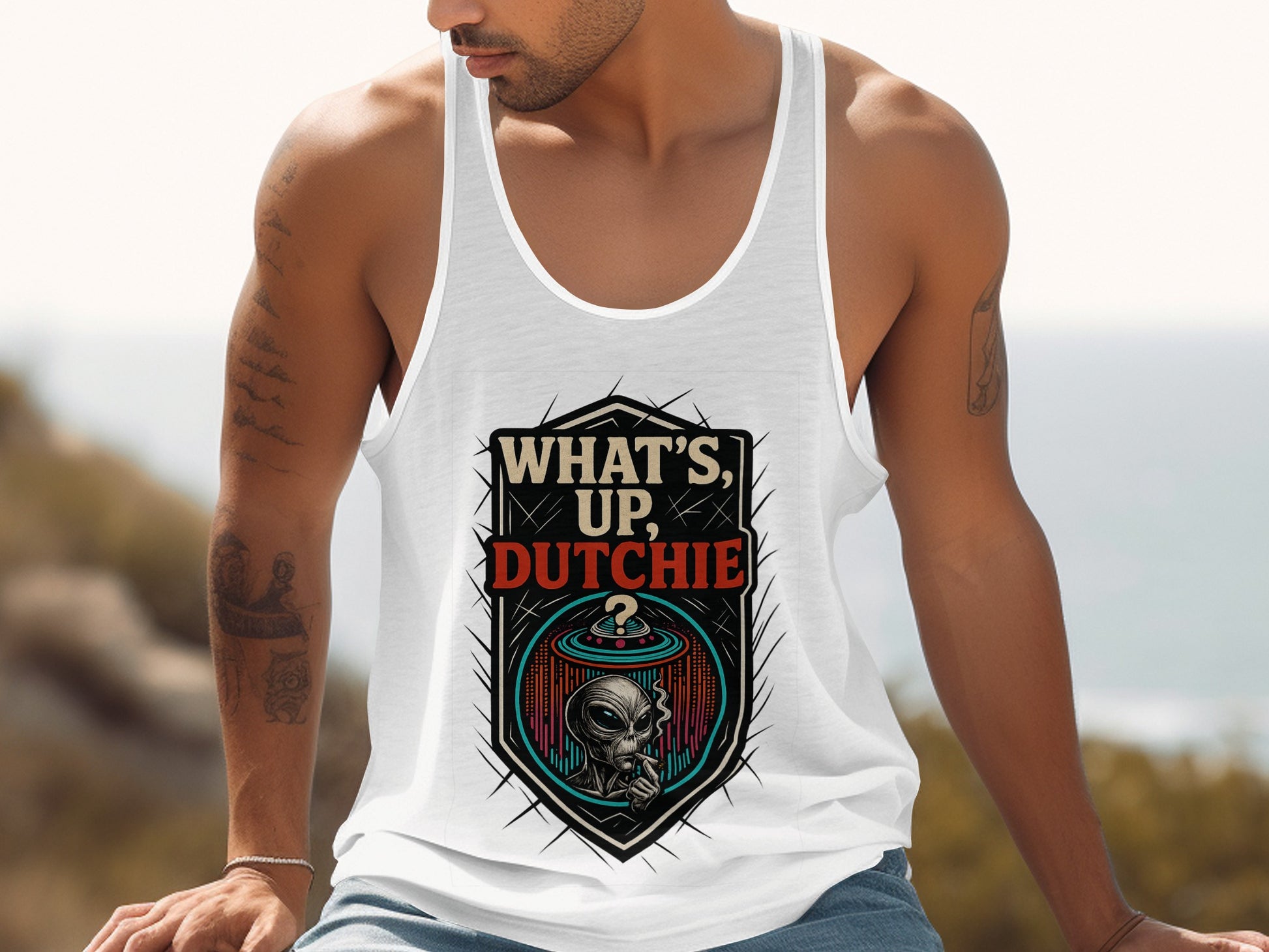 What's Up Dutchie Graphic Tank Top product