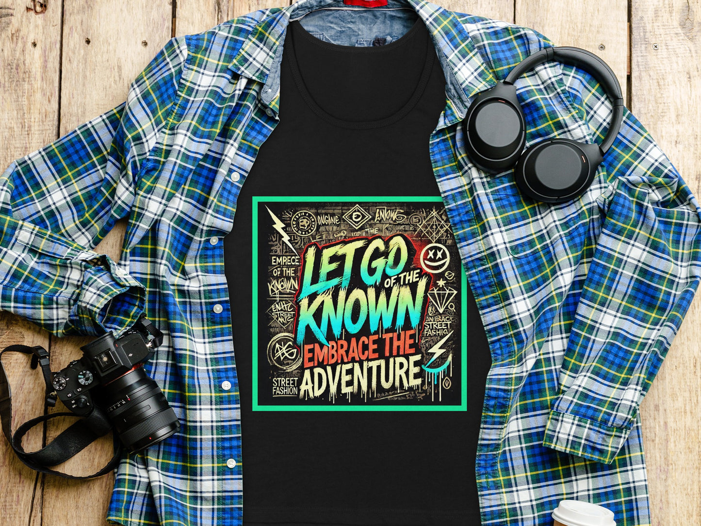 Let Go Embrace the Adventure Graphic Tee product