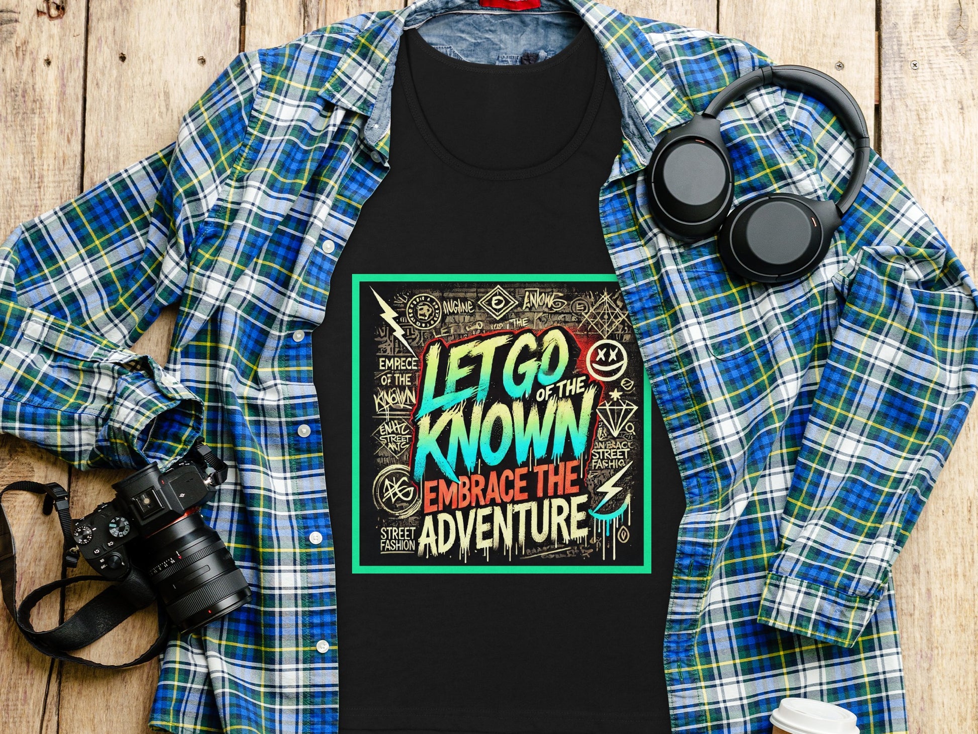 Let Go Embrace the Adventure Graphic Tee product