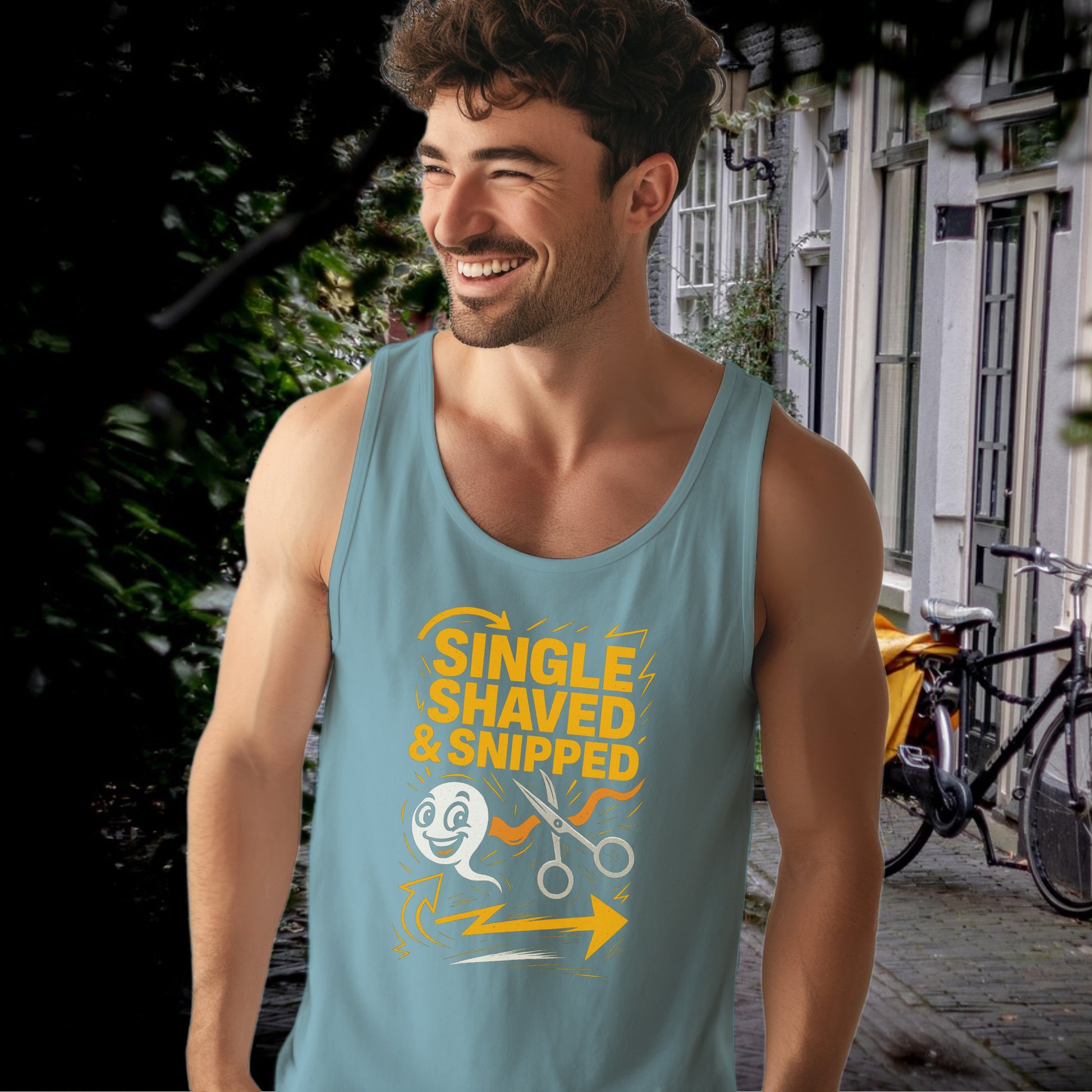 Single Shaved and Snipped Design Tank Top Product