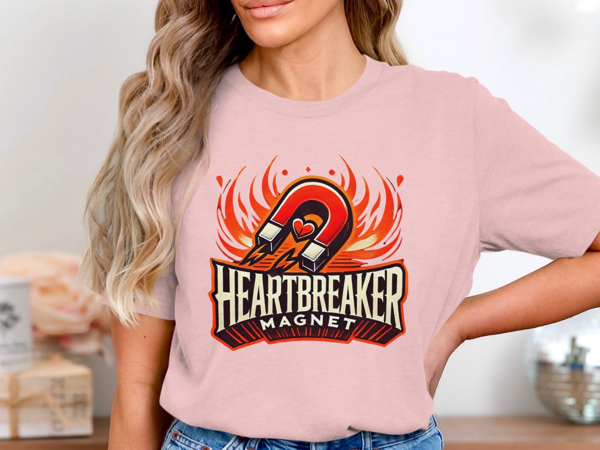 Heartbreaker Magnet Graphic Tee Fun Shirt product