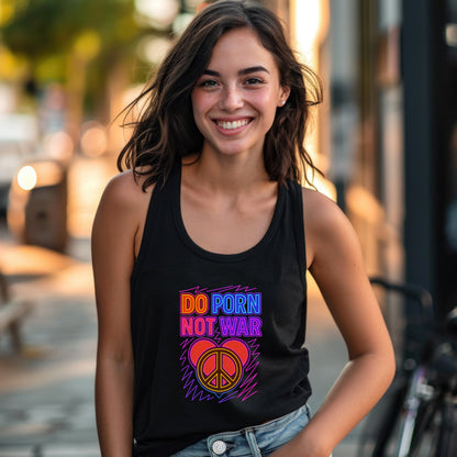 Do Porn Not War Peace Symbol Tank Top product