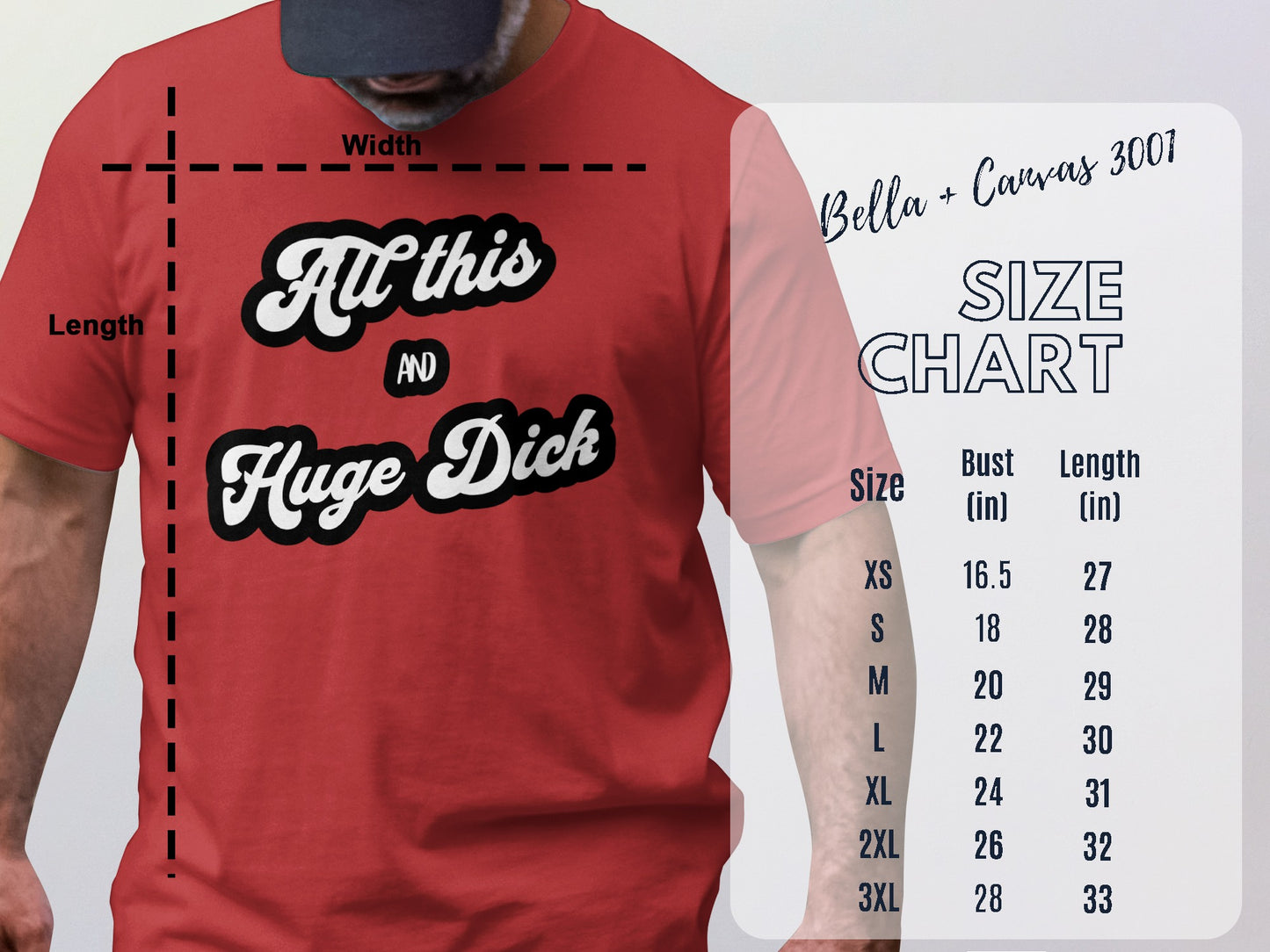 All This and Huge Dick Graphic T-Shirt