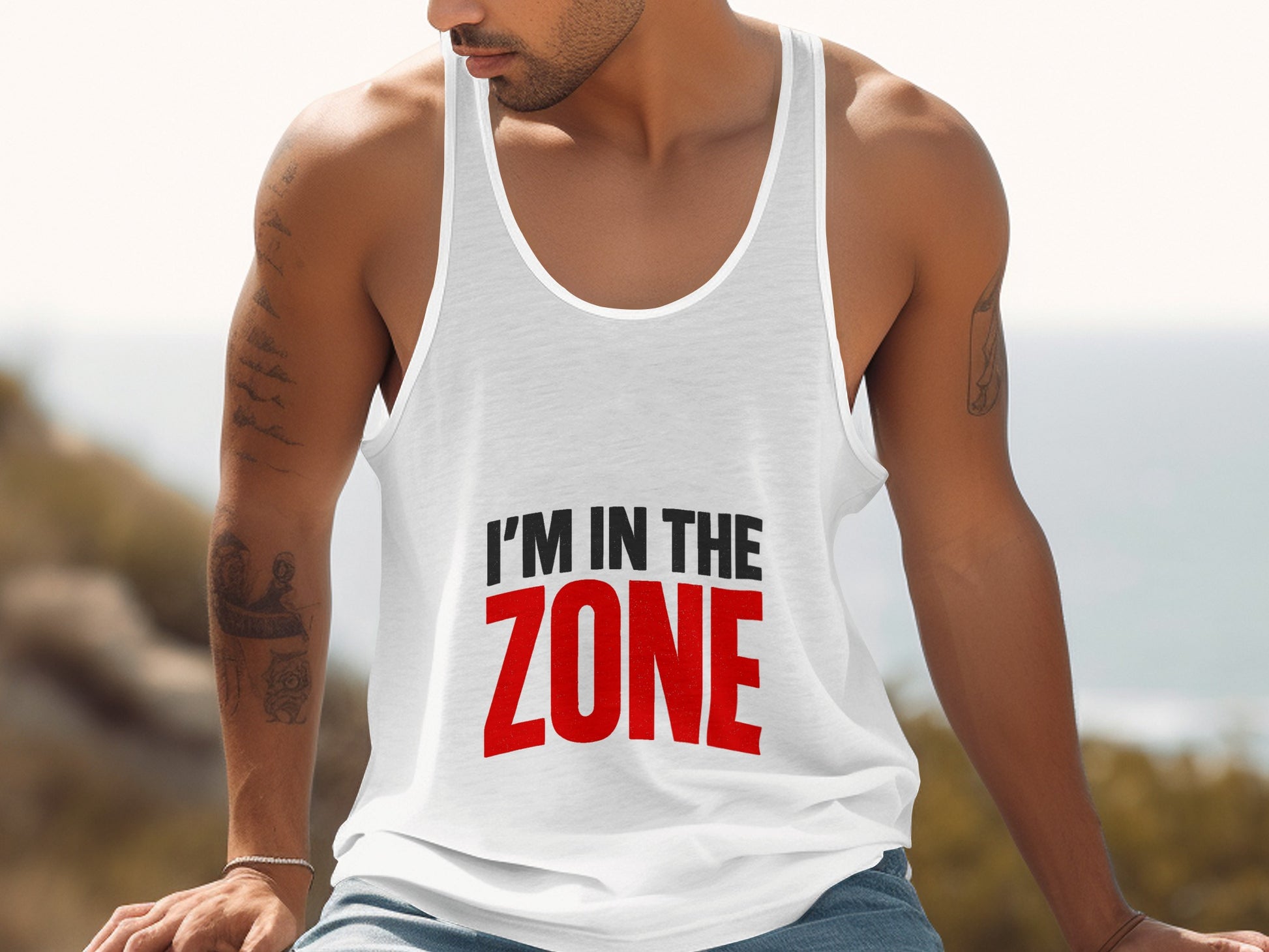 I'm in the Zone Motivational Graphic Tank Top product