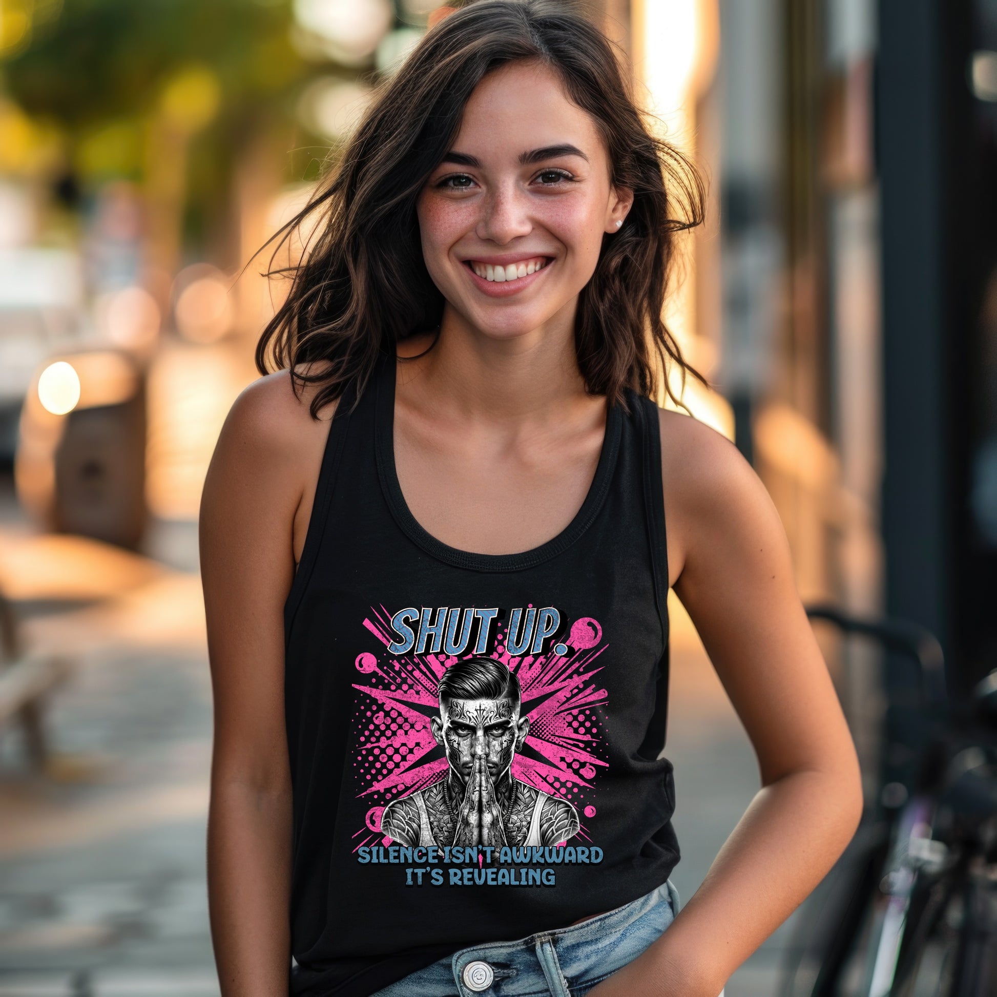 Shut Up Silence Isn't Awkward It's Revealing Tank Top Product