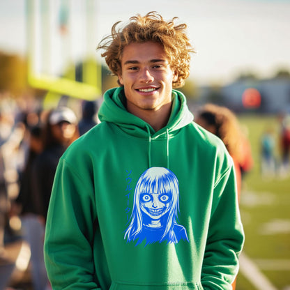 Smiling Character Printed Hoodie for Casual Style