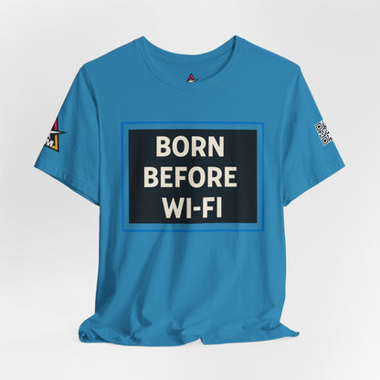 BORN BEFORE WI-FI | Funny Retro Graphic Tee | Gen X & Millennial Streetwear