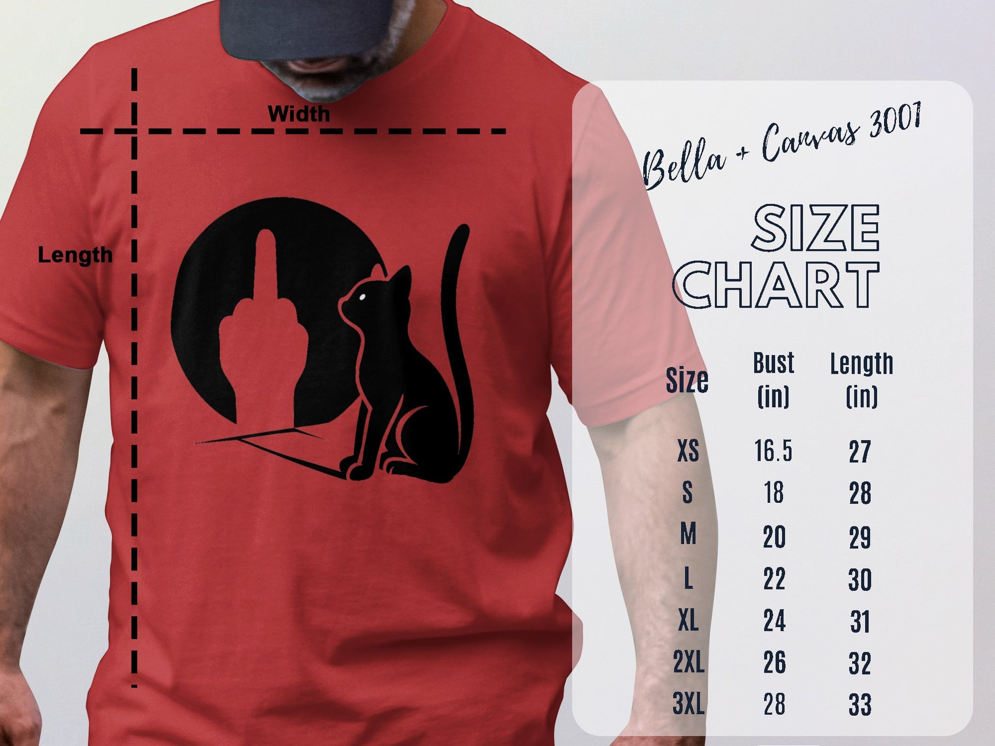 Moonlit Cat and Gesture Graphic T-Shirt Design