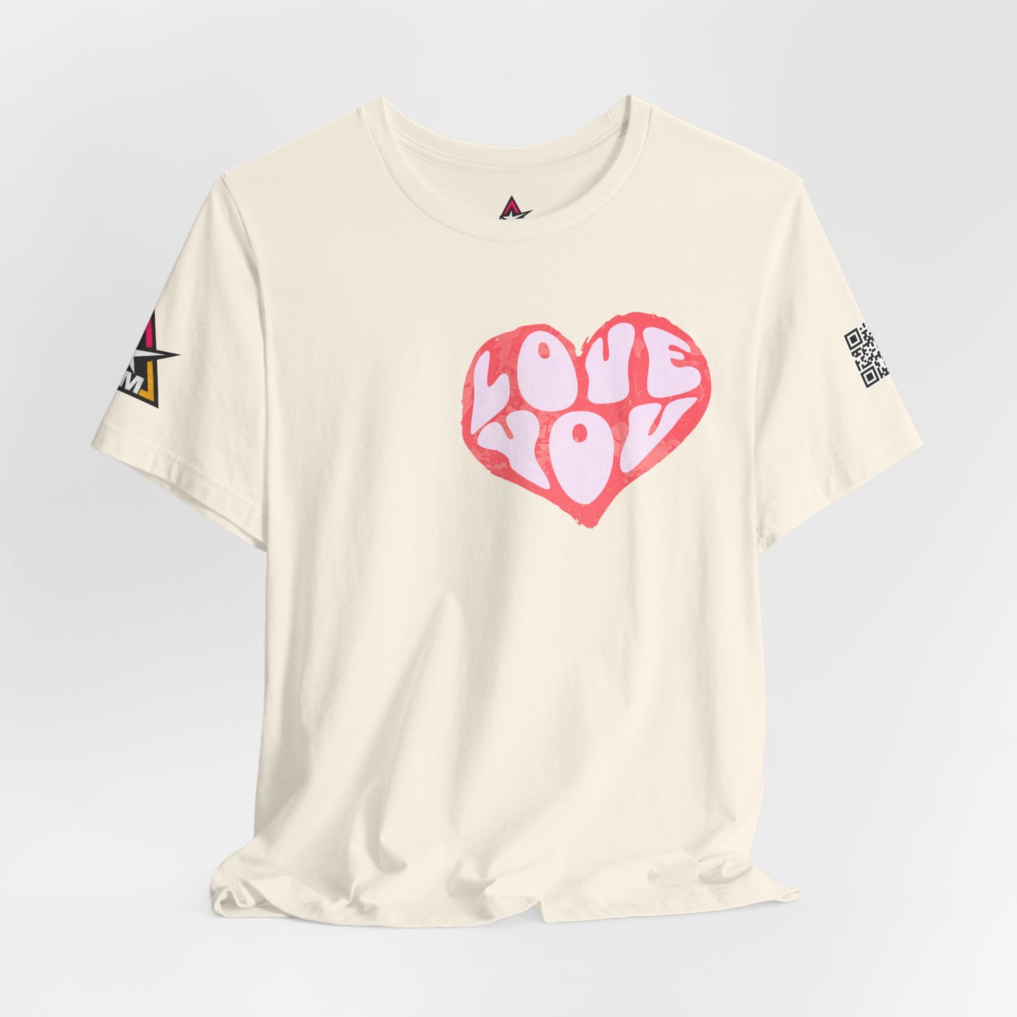 Love You Graphic T-Shirt | Heart Graphic Tee | Cute Retro Streetwear Shirt