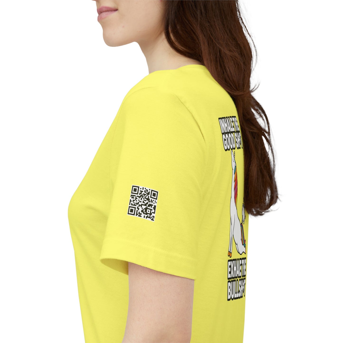 Inhale the Good Shit, Exhale the Bullshit – Funny Unicorn Graphic Tee