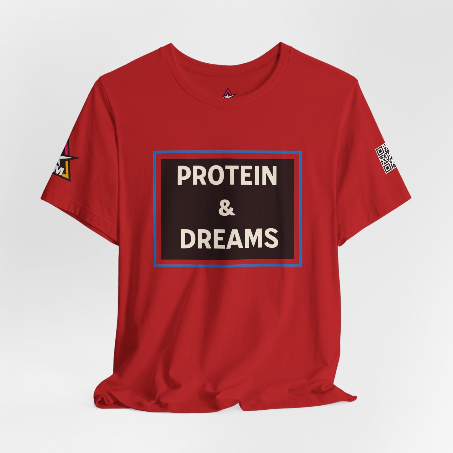 Protein & Dreams Graphic T-Shirt | Fitness Streetwear Tee | Gym Lifestyle Shirt