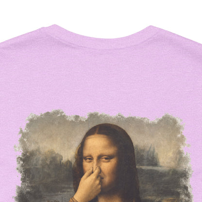 Something Smells Like Bullshit Graphic T-Shirt | Mona Lisa Parody Tee