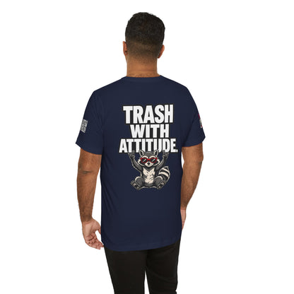 Trash With Attitude – Funny Raccoon Graphic Tee