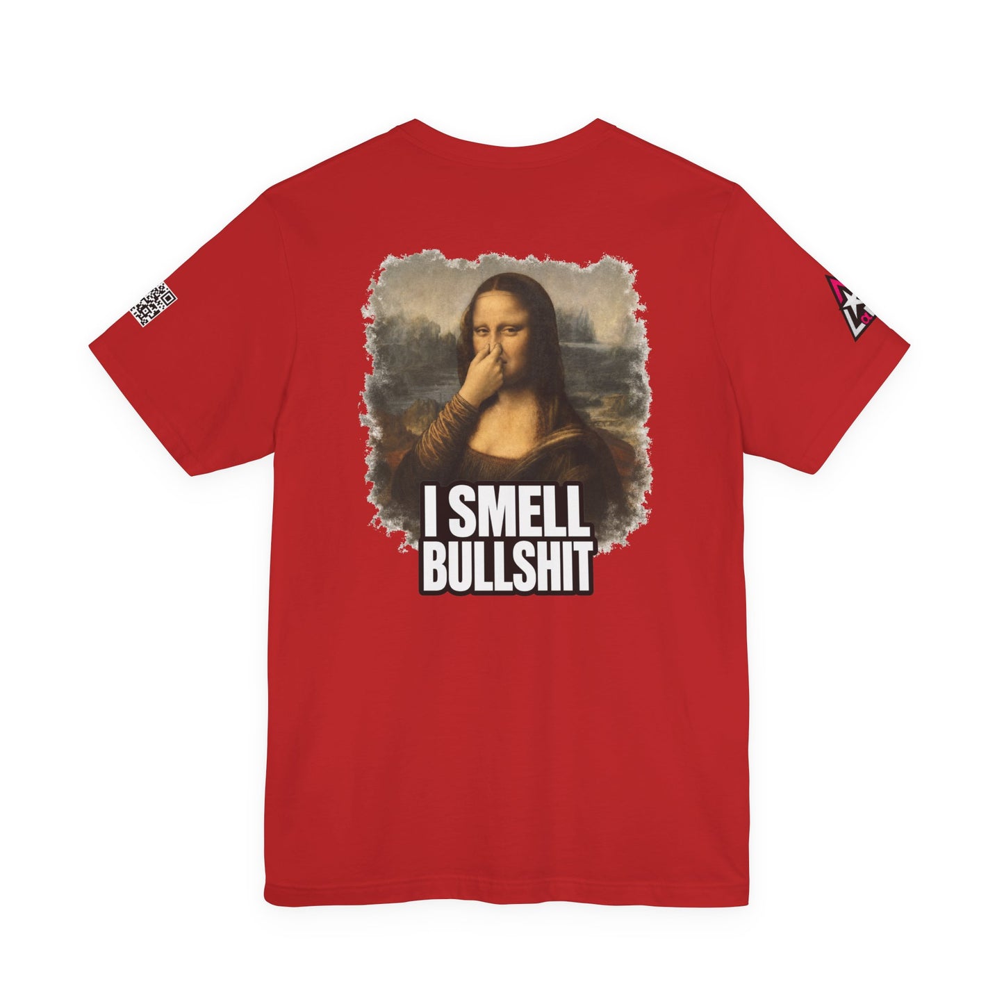 I Smell Bullshit – Funny Mona Lisa Parody Graphic Tee