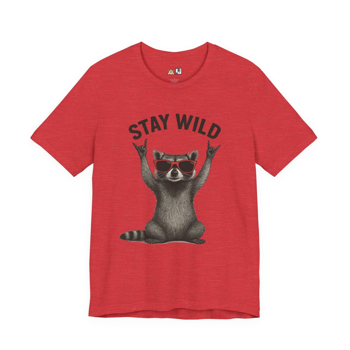 Stay Wild Raccoon Tee – Unisex Streetwear Graphic Tee