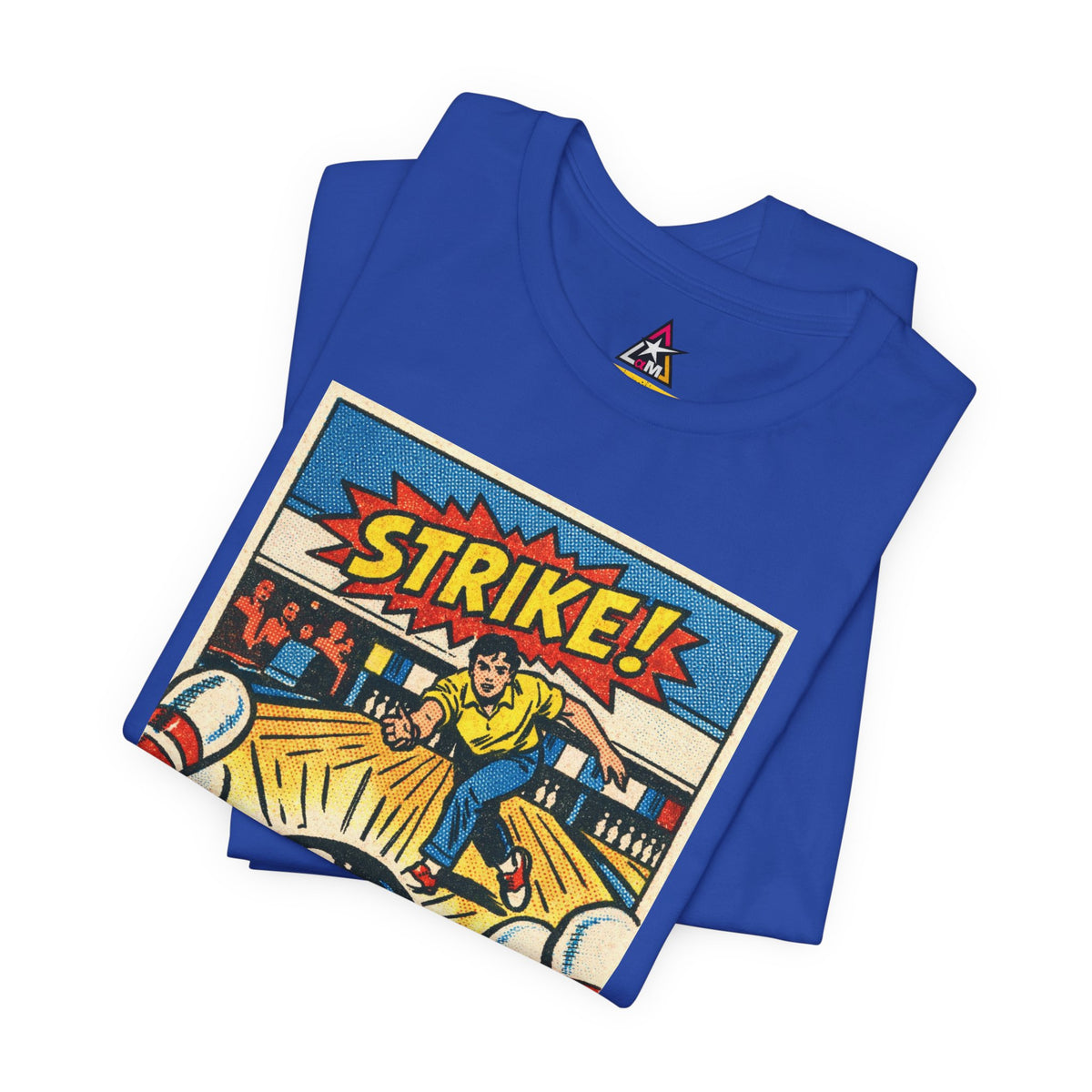 Strike Graphic T-Shirt | Bowling Streetwear Tee | Retro Bowling Shirt  STRIKE.
