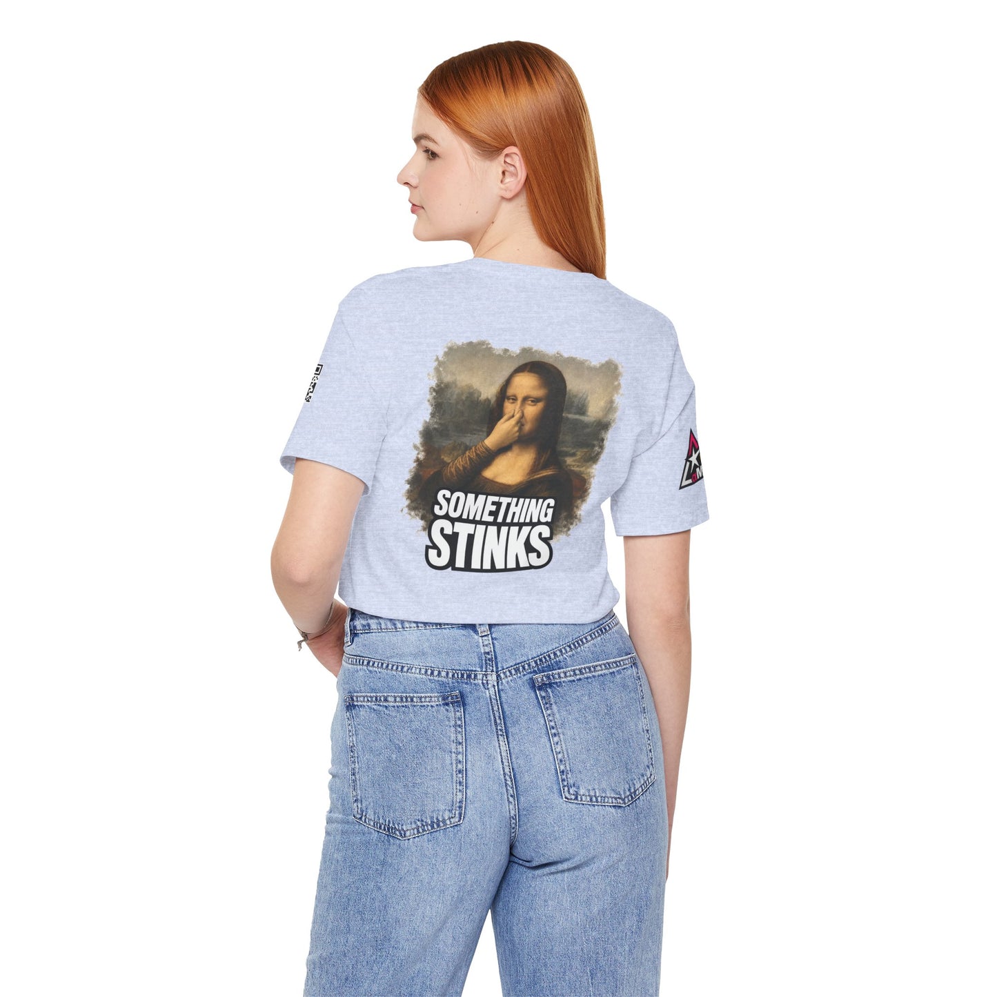 Something Stinks – Funny Mona Lisa Parody Graphic Tee