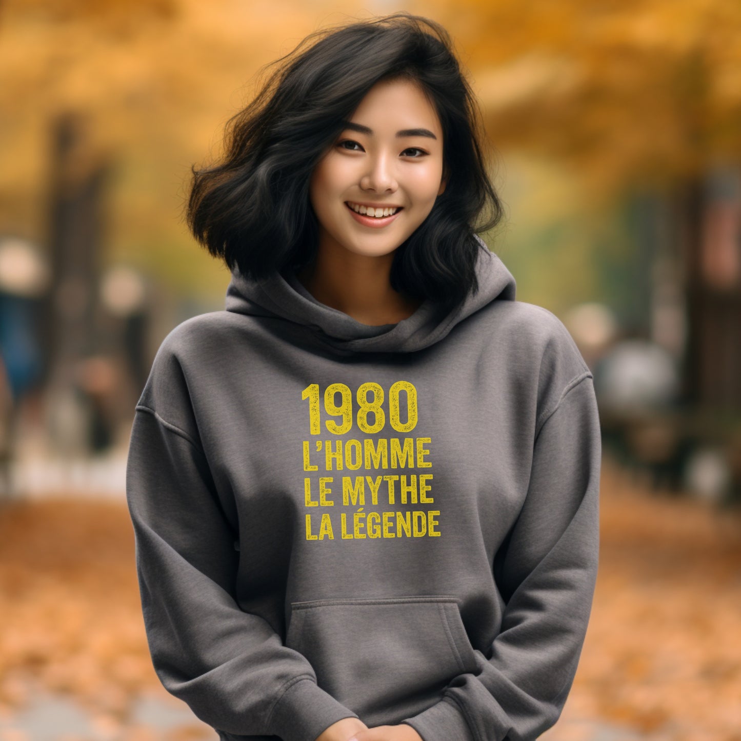 1980 L'homme Le Mythe La Légende Hoodie Sweater