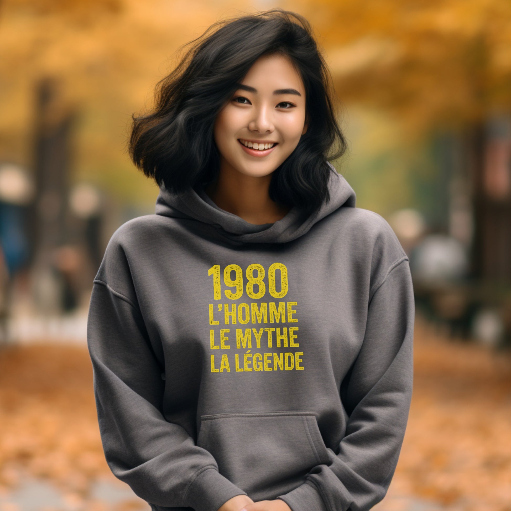 1980 L'homme Le Mythe La Légende Hoodie Sweater