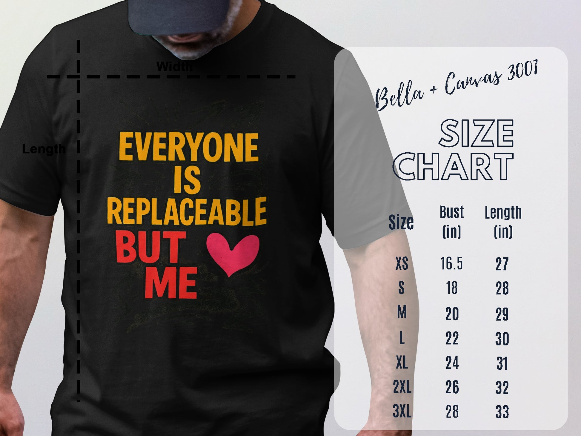Everyone Is Replaceable But Me Men T-Shirt Product