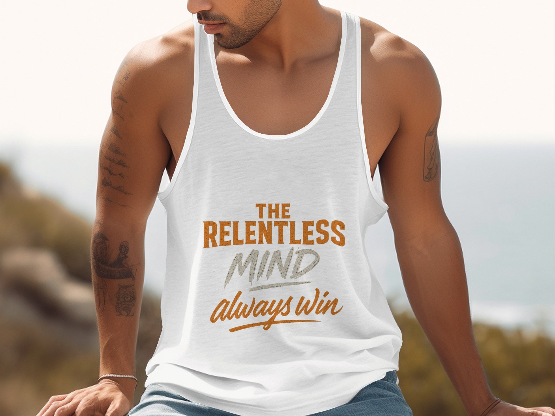 The Relentless Mind Always Win Tank Top product type