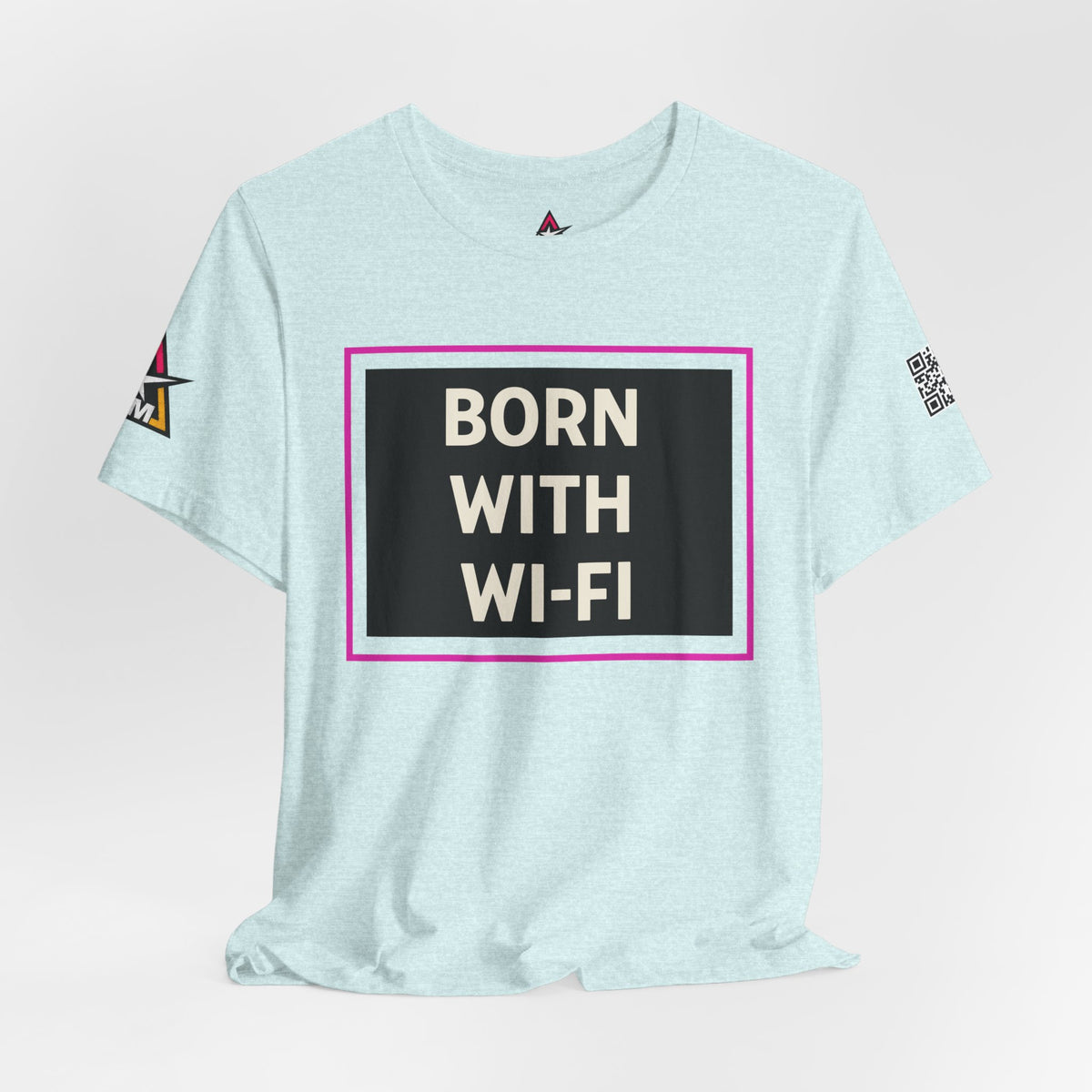 BORN WITH WI-FI | Funny Millennial Graphic Tee | Tech Humor Streetwear