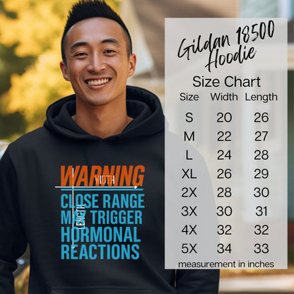 Warning Close Range Trigger Reactions Hoodie