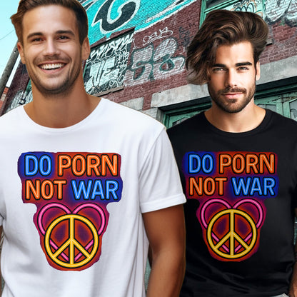 Do Porn Not War Peace Sign Graphic Tee product