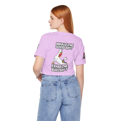 Inhale the Good Shit, Exhale the Bullshit – Funny Unicorn Graphic Tee
