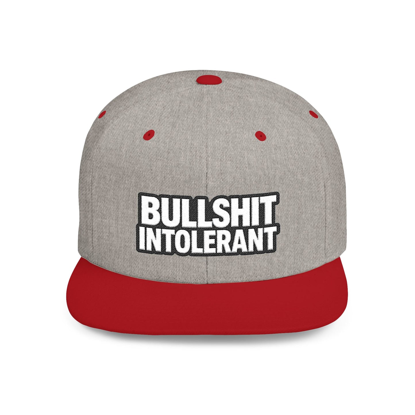 Bullshit Intolerant – Funny Sarcastic Streetwear Snapback