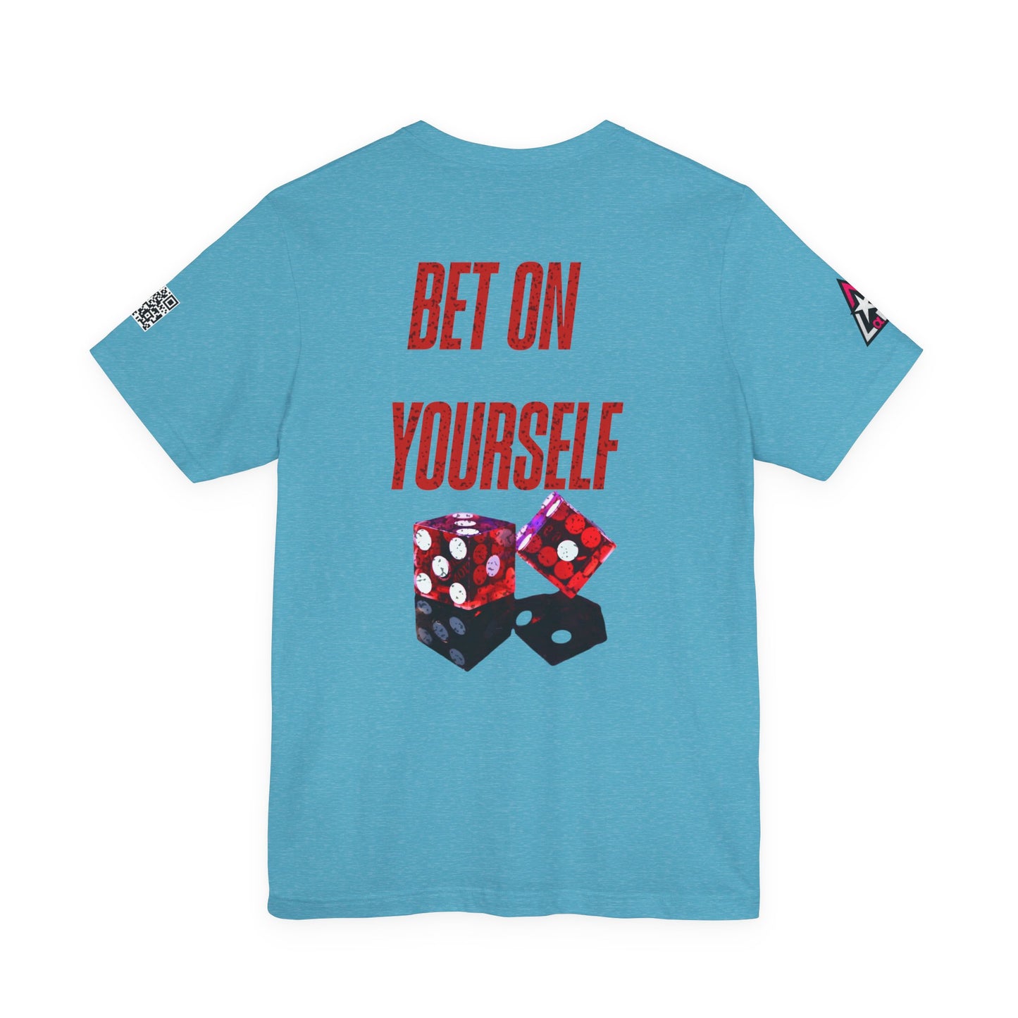 BET ON YOURSELF Graphic T-Shirt | Motivational Streetwear Tee | Dice Graphic Shirt