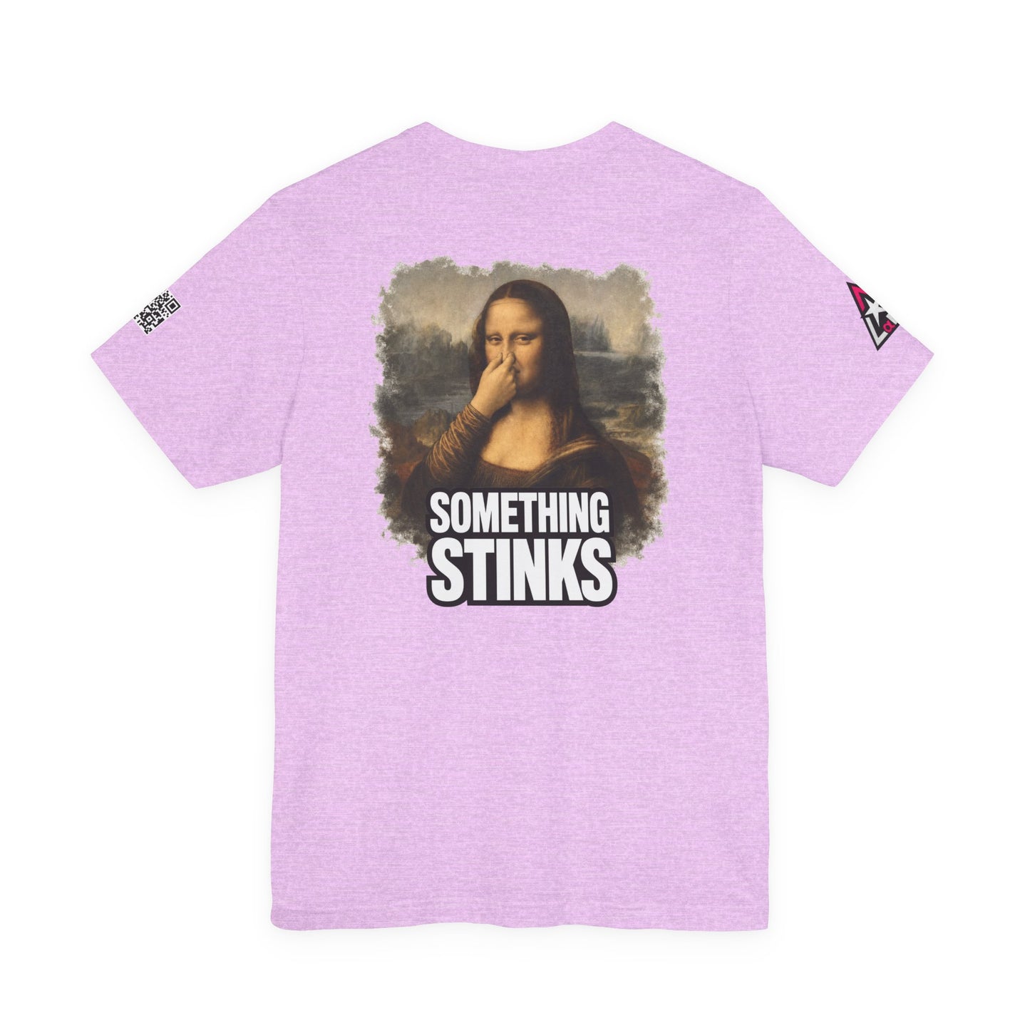 Something Stinks – Funny Mona Lisa Parody Graphic Tee