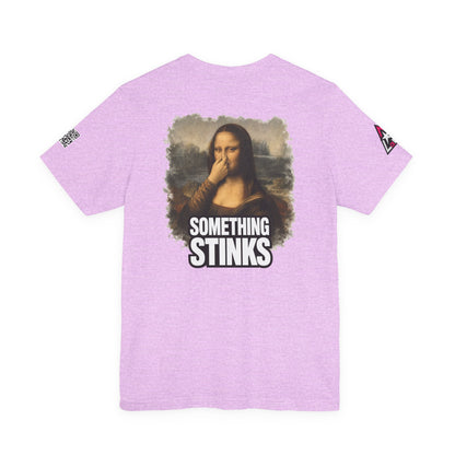 Something Stinks – Funny Mona Lisa Parody Graphic Tee