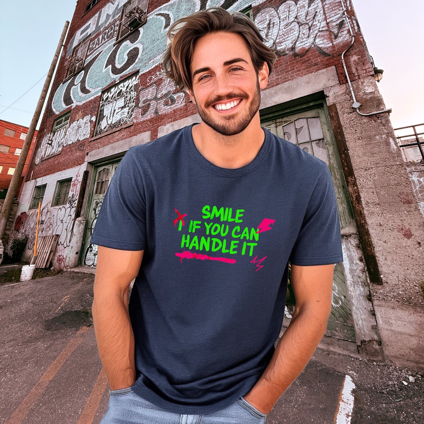 Smile If You Can Handle It Graphic Tee