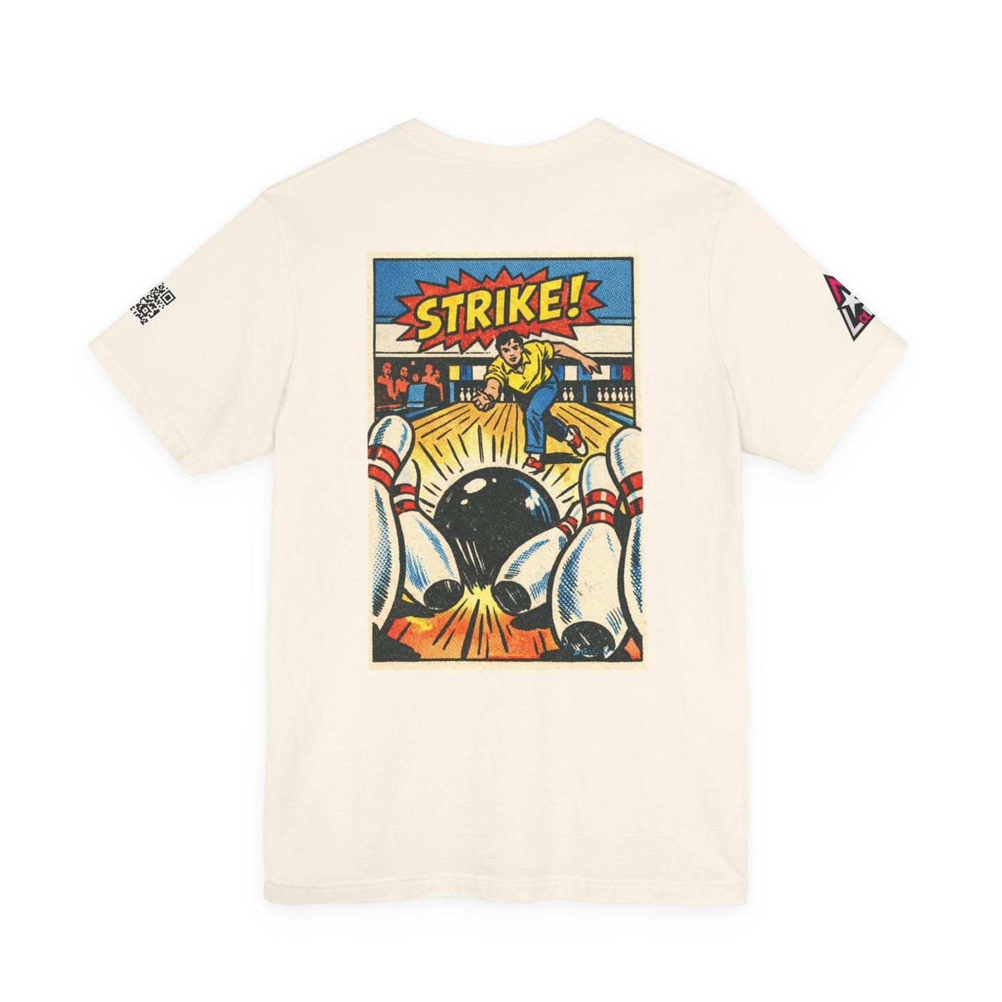 Strike Graphic T-Shirt | Bowling Streetwear Tee | Retro Bowling Shirt  STRIKE.