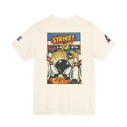 Strike Graphic T-Shirt | Bowling Streetwear Tee | Retro Bowling Shirt  STRIKE.