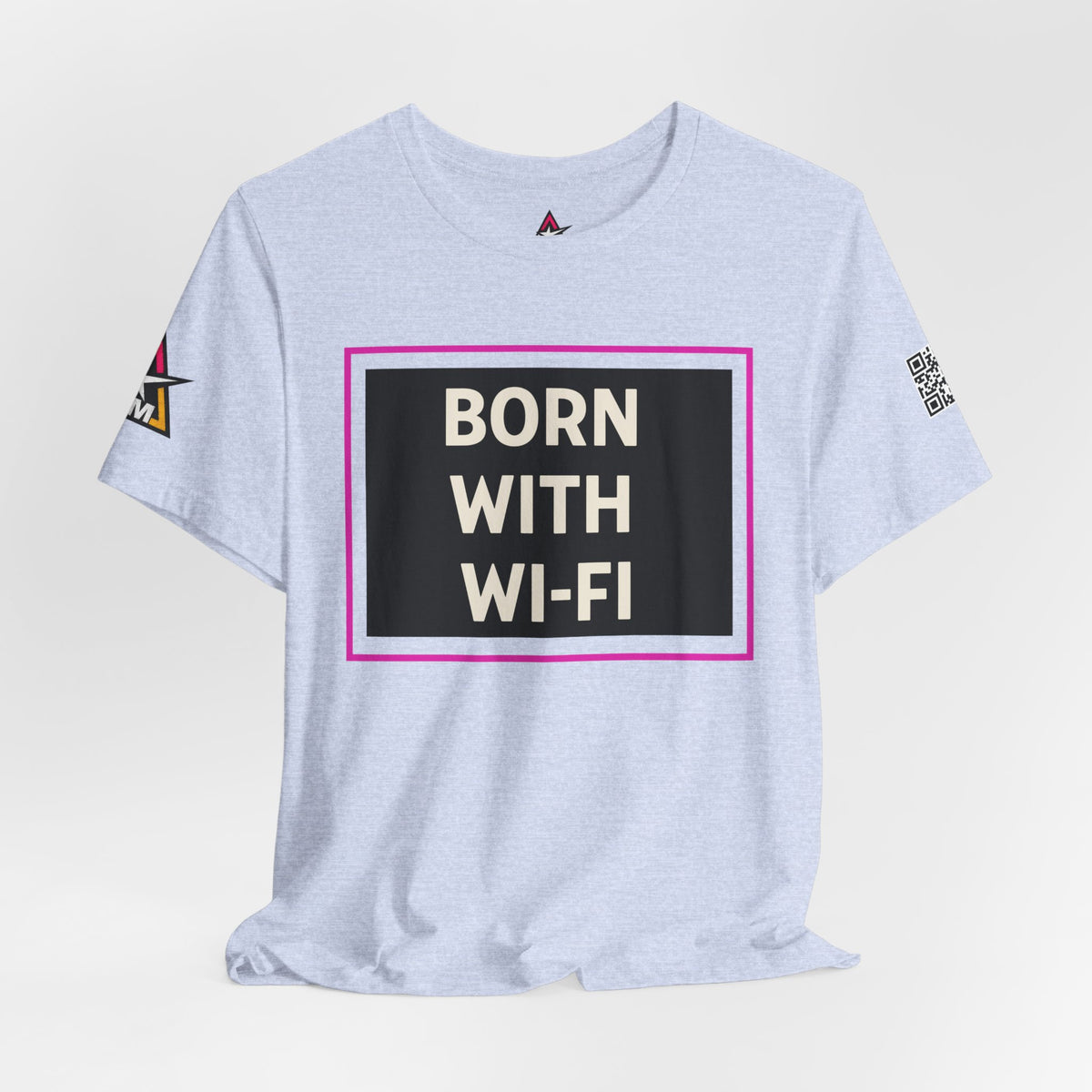 BORN WITH WI-FI | Funny Millennial Graphic Tee | Tech Humor Streetwear