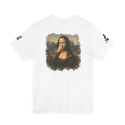 Something Smells Like Bullshit Graphic T-Shirt | Mona Lisa Parody Tee