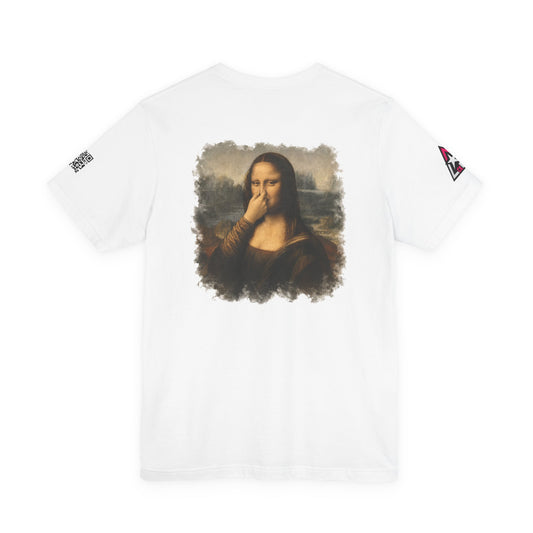 Something Smells Like Bullshit Graphic T-Shirt | Mona Lisa Parody Tee