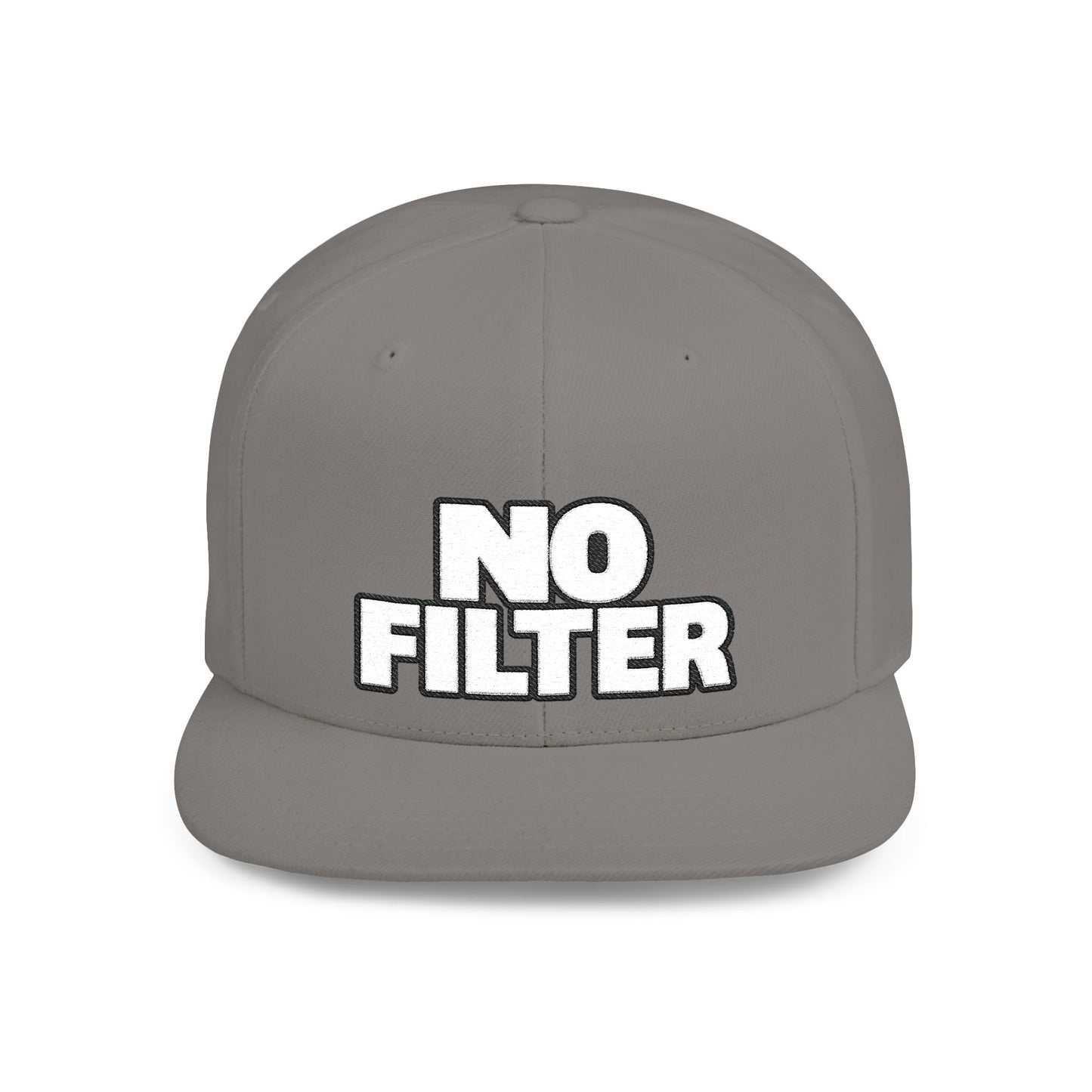 No Filter – Bold Sarcastic Streetwear Snapback