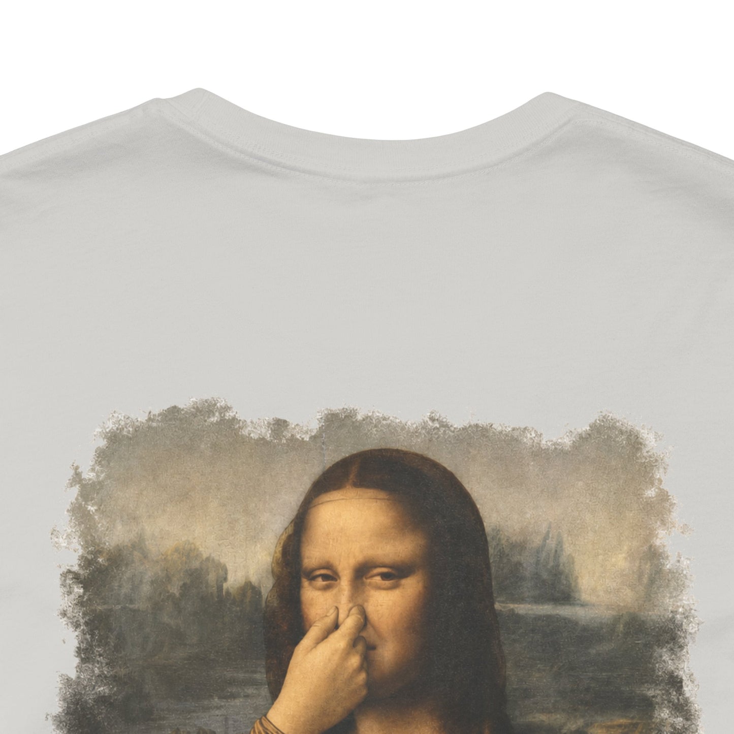 Something Smells Like Bullshit Graphic T-Shirt | Mona Lisa Parody Tee