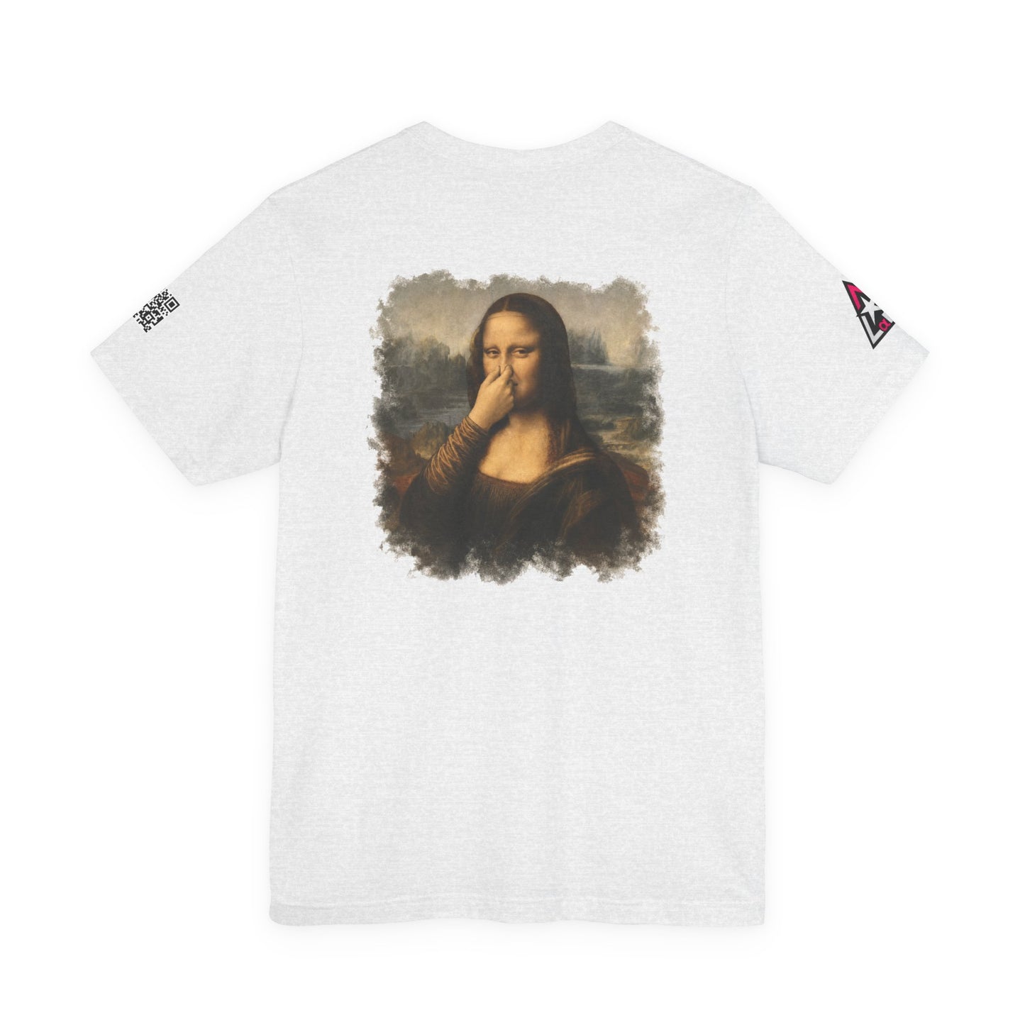 Something Smells Like Bullshit Graphic T-Shirt | Mona Lisa Parody Tee