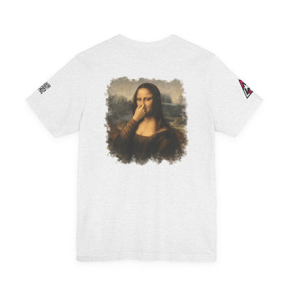 Something Smells Like Bullshit Graphic T-Shirt | Mona Lisa Parody Tee